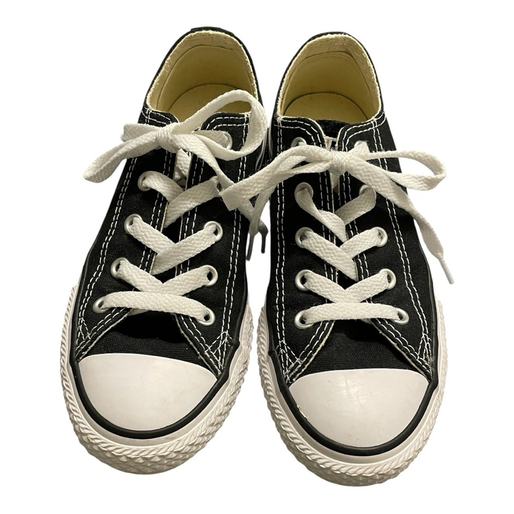 Converse All Stars Kids Black and White Lace Up Sneakers